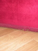 fauteuil chauffeuse velours vintage