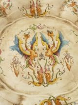 Plat, plateau de service en céramique peinte à la main