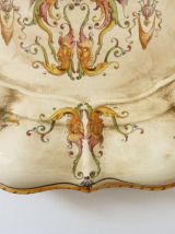 Plat, plateau de service en céramique peinte à la main