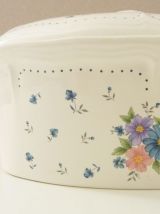 Cocotte, térrine en céramique à motifs floraux