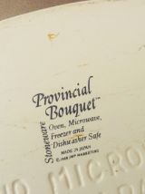 Cocotte, térrine en céramique à motifs floraux