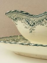 Ancienne saucière en céramique finement décoré. Art déco