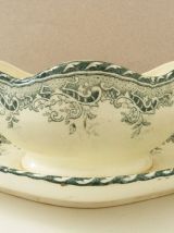 Ancienne saucière en céramique finement décoré. Art déco