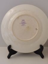 Rare et très ancien lot de 6 assiettes Longwy St Germain