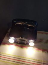 lampe vintage céramique bleue forme avant de voiture