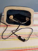 lampe vintage céramique bleue forme avant de voiture