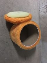 Pouf coffre moumoute années 70