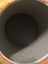 Pouf coffre moumoute années 70