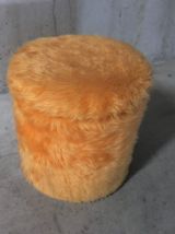 Pouf coffre moumoute années 70