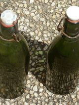 lot de 2 bouteilles anciennes de bière