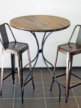 Tabouret industriel vieilli vintage