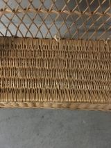 Banc coffre enfant en rotin