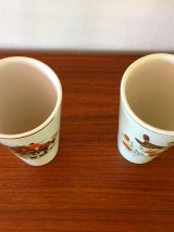 2 vases Hollandais en faïence vintage années 60