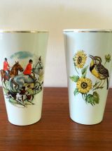 2 vases Hollandais en faïence vintage années 60