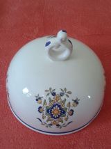 Beurrier / confiturier en porcelaine.