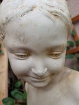 buste plâtre "la florentine" dite "la rieuse" 