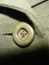 Manteau vintage de laine vert mousse taille 42/44