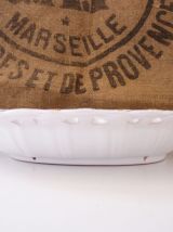 Assiette mural, corbeille à fruits en faïence  Lallier