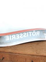 Enseigne orange rôtisserie en plexiglass