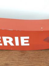 Enseigne orange rôtisserie en plexiglass