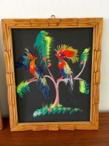 Tableaux oiseaux vintage années 50