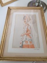 Cadres dorés "Dames chics" 