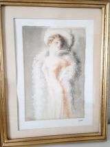 Cadres dorés "Dames chics" 