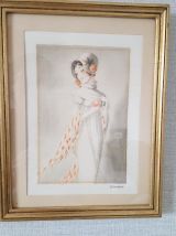 Cadres dorés "Dames chics" 