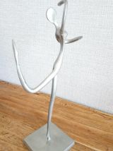 Jolie Statuette danseuse contemporaine en étain