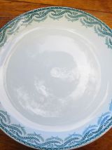 Ancienne Coupe à fruit sur pied  céramiques REJANE 