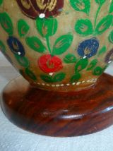 Lampe cuir de chameau, Pakistan, vintage