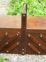 travailleuse en  bois , vintage