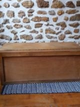 Coffren en bois et rotin