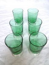 lot de 6 verres à pieds,  vintage