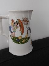 Pichet Vintage Digoin Sarreguemines France céramique décor s