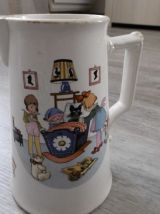Pichet Vintage Digoin Sarreguemines France céramique décor s
