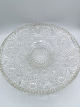 coupe à fruits en verre moulé