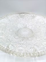 coupe à fruits en verre moulé