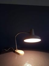 grande lampe de bureau vintage beige des années 50 articulée