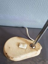 grande lampe de bureau vintage beige des années 50 articulée