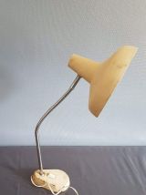 grande lampe de bureau vintage beige des années 50 articulée