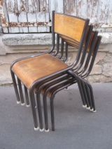 Lot de 4 chaises Mullca Gaston Cavaillon