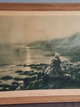 paire de lithographies signées Maroniez 