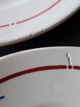 5 Assiettes plates et plat Moulin des Loups 