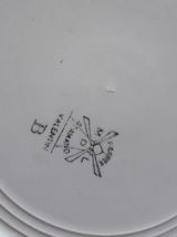 5 Assiettes plates et plat Moulin des Loups 