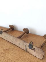 Porte manteaux 3 patères forme champignon