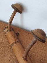 Porte manteaux 3 patères forme champignon