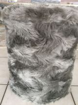 Pouf coffre moumoute années 70