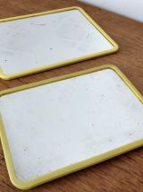 Duo miroir barbier vintage années 60