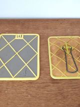 Duo miroir barbier vintage années 60